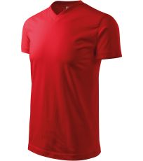 T-shirt unisex Heavy V-neck Malfini czerwony