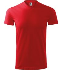 T-shirt unisex Heavy V-neck Malfini czerwony