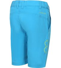 Dziecięce softshellowe krótkie spodenki COLO ALPINE PRO neon atomic blue