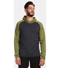 Męski wełniany sweter z kapturem MOSEO-M KILPI Zielony