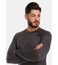 Męski t-shirt termoaktywny merino MAVORA TOP-M KILPI Ciemno szary