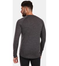 Męski t-shirt termoaktywny merino MAVORA TOP-M KILPI Ciemno szary