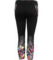 Damskie legginsy sportowe 3/4 PRO TRIANGLE ReHo Czarny