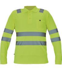 Męska robocza koszulka polu HI-VIS LUGO Cerva