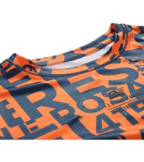 Dziecięcy szybkoschnący t-shirt LOUSO ALPINE PRO orange tiger