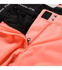 Damskie spodnie narciarskie z membraną PTX OSAGA ALPINE PRO neon salmon