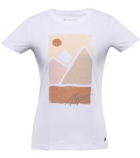 Damski t-shirt GARIMA ALPINE PRO biały