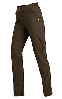 Damskie długie spodnie 7C257 LITEX brązowy