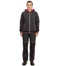 Bluza damska KNOXFIELD LADY Knoxfield antracytowy/czerwony