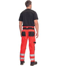 Męskie spodnie robocze HI-VIS KNOXFIELD Knoxfield czerwony