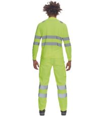 Męska robocza koszulka polu HI-VIS LUGO Cerva ???ty