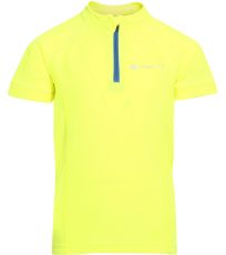 Koszulka kolarska dla dzieci OBAQO ALPINE PRO odblaskowy żółty
