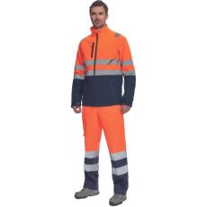 Męskie spodnie robocze HI-VIS BURGOS Cerva pomarańczowy/navy