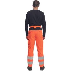 Męskie spodnie robocze HI-VIS MAX VIVO HV Cerva pomara?czowy