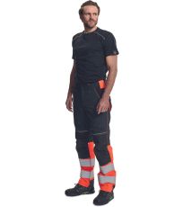 Męskie spodnie robocze HI-VIS KNOXFIELD HVPS DW kalhoty Cerva antracytowy/pomarańczowy