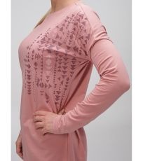 Damski t-shirt z długim rękawem ABVERA LOAP Pink