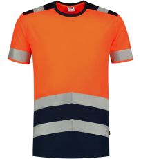 Koszulka unisex T-Shirt High Vis Bicolor Tricorp fluorescencyjny pomarańczowy