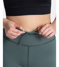 Damskie legginsy fitness LAMIRAE-W KILPI Ciemnozielony