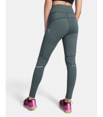 Damskie legginsy fitness LAMIRAE-W KILPI Ciemnozielony