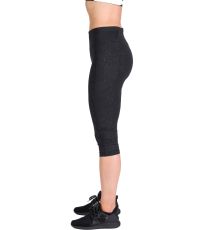 Damskie legginsy 3/4 GAIL NORTHFINDER czarny nadruk