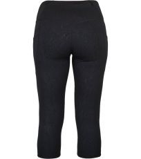 Damskie legginsy 3/4 GAIL NORTHFINDER czarny nadruk