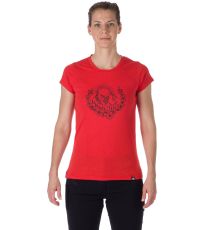 Damski t-shirt MAUDE NORTHFINDER czerwony