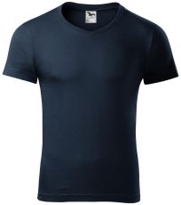 Koszulka męska Slim fit V-NECK Malfini ciemnoniebieski