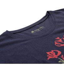 Damski t-shirt OMBA ALPINE PRO mood indigo