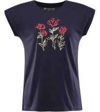 Damski t-shirt OMBA ALPINE PRO mood indigo