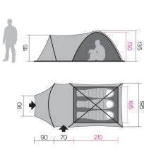 Namiot dla 3 osób ARRANT 3 HANNAH 