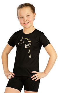 Dziecięcy t-shirt funkcyjny J1362 LITEX czarny