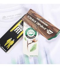 Męski t-shirt z bawełny organicznej EKK ALPINE PRO biały