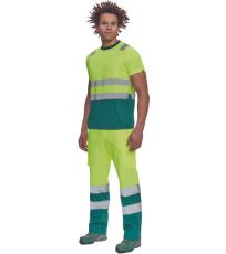 Męski t-shirt HI-VIS MONZON Cerva żółty/zielony