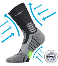 Skarpety kompresyjne unisex Ronin Voxx ciemno szary