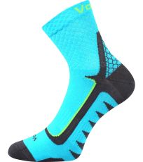 Skarpety sportowe unisex - 3 pary Kryptox Voxx turkusowy / neonowy zielony