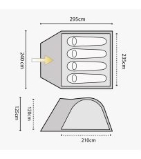 Namiot dwupowłokowy dla 4 osób Juniper 4 Highlander 