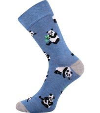 Modne skarpetki unisex Doble Sólo Lonka wzór 16 - panda