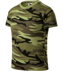 Koszulka dziecięca Camouflage Malfini camouflage green