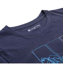 Męski t-shirt szybkoschnący GREM ALPINE PRO mood indigo